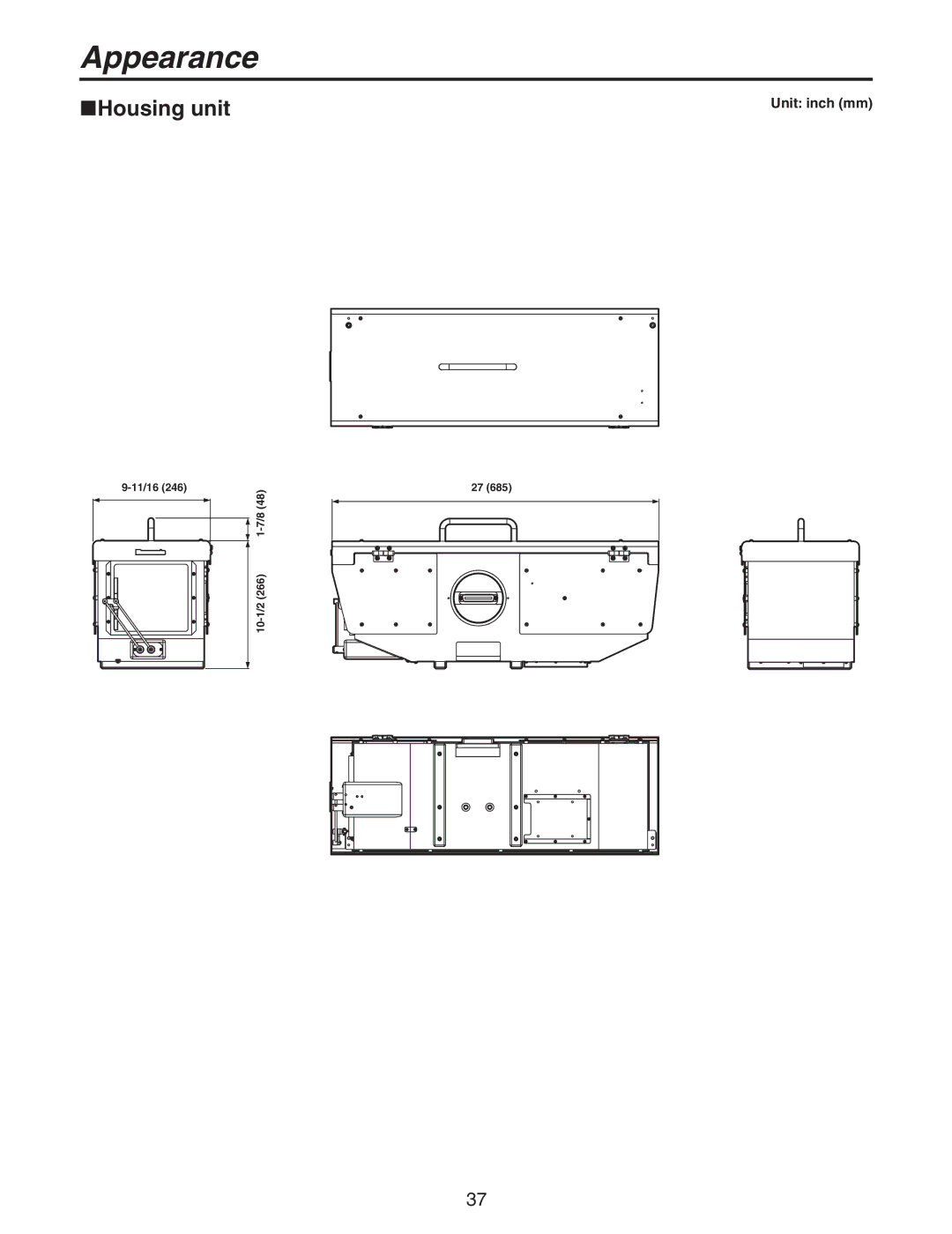 Panasonic AW-PH650N manual 11/16 10-1/2 