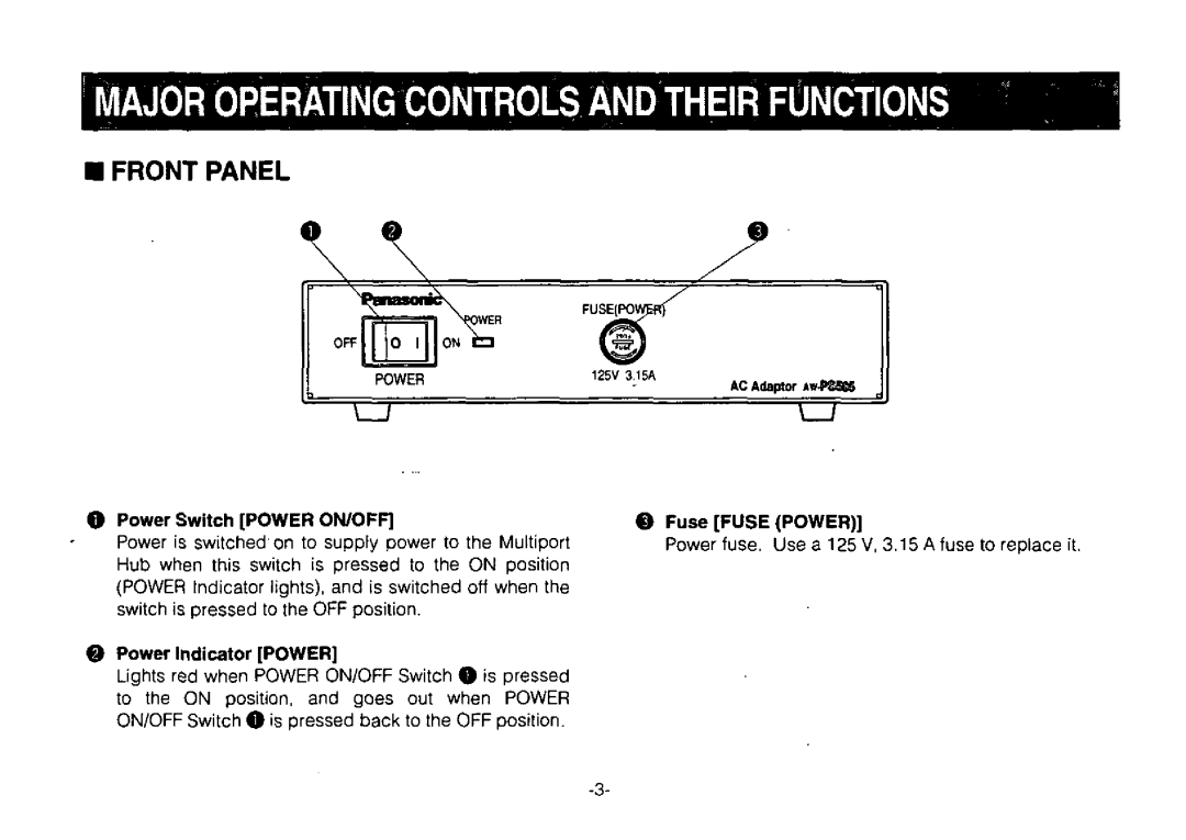 Panasonic AW-PS505 manual 