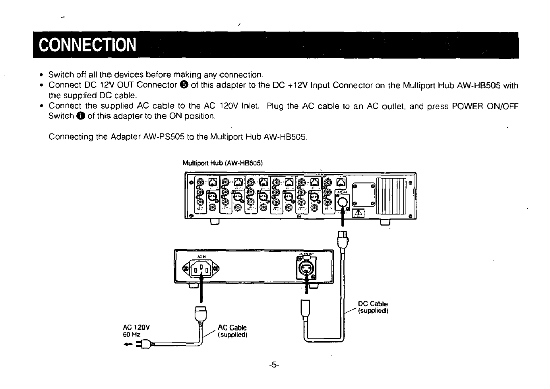 Panasonic AW-PS505 manual 