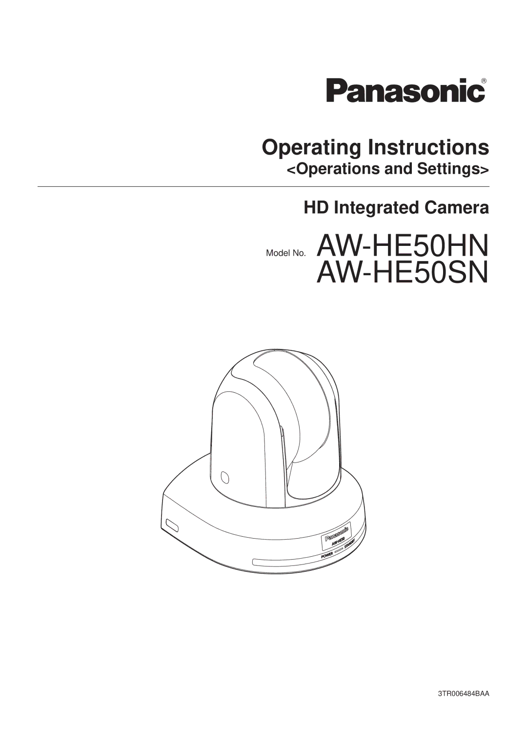 Panasonic AWHE50HN manual AW‑HE50SN 