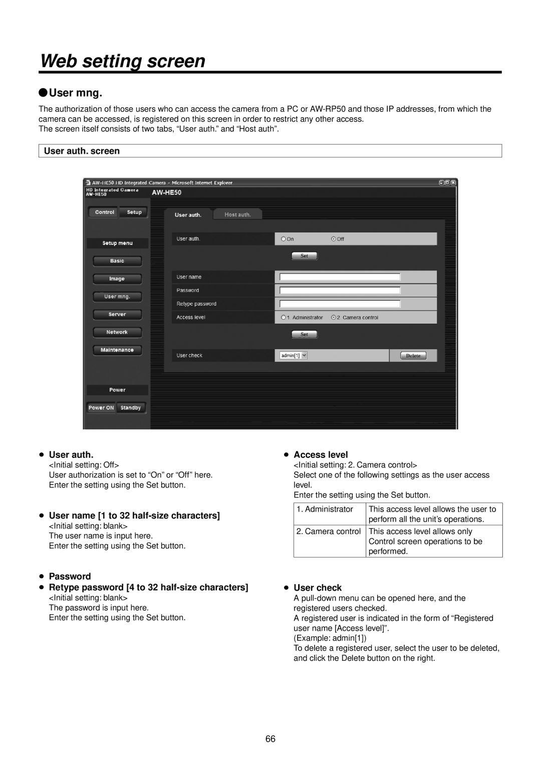 Panasonic AWHE50HN manual QqUser mng 