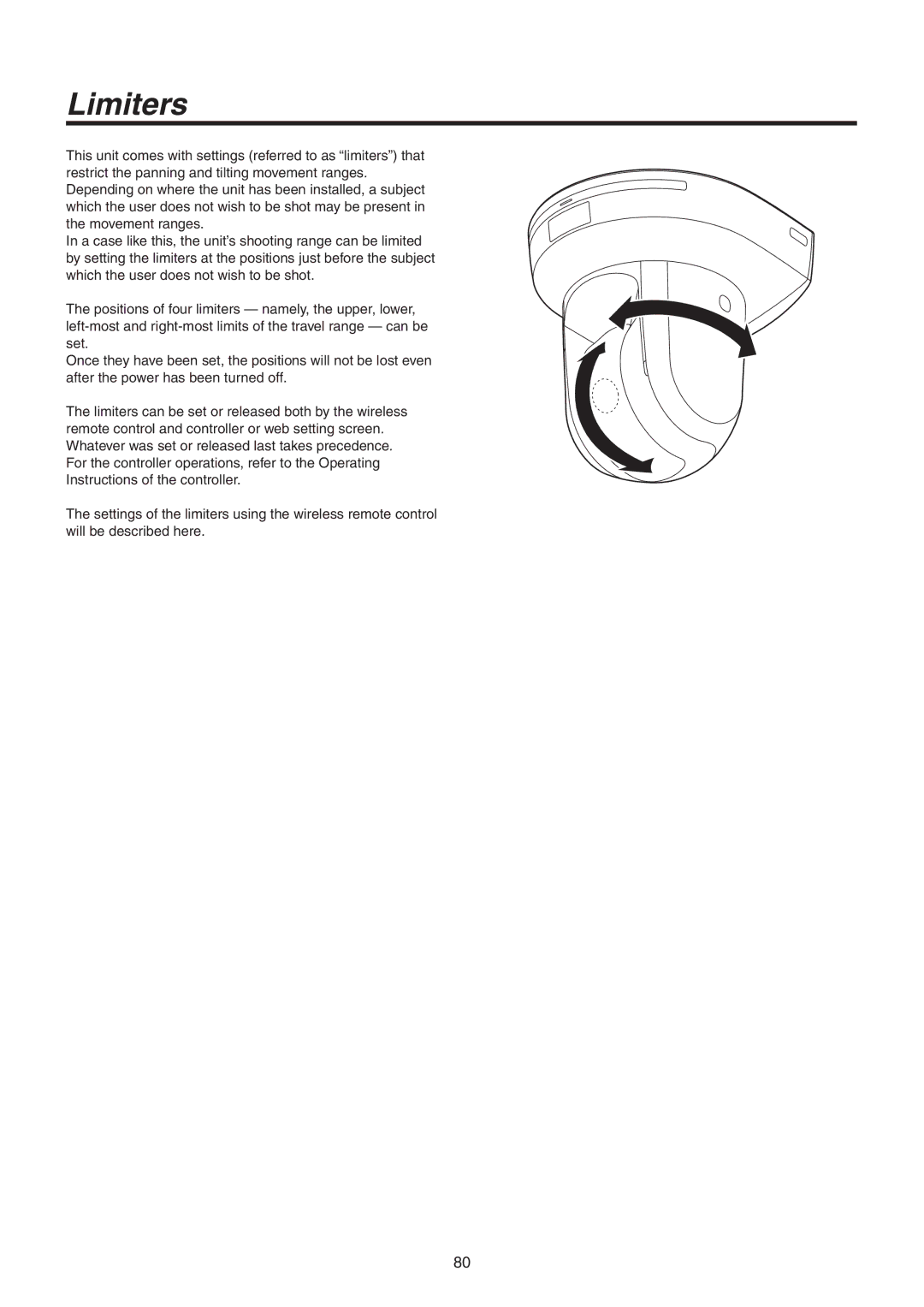 Panasonic AWHE50SN, AWHE50HN manual Limiters 