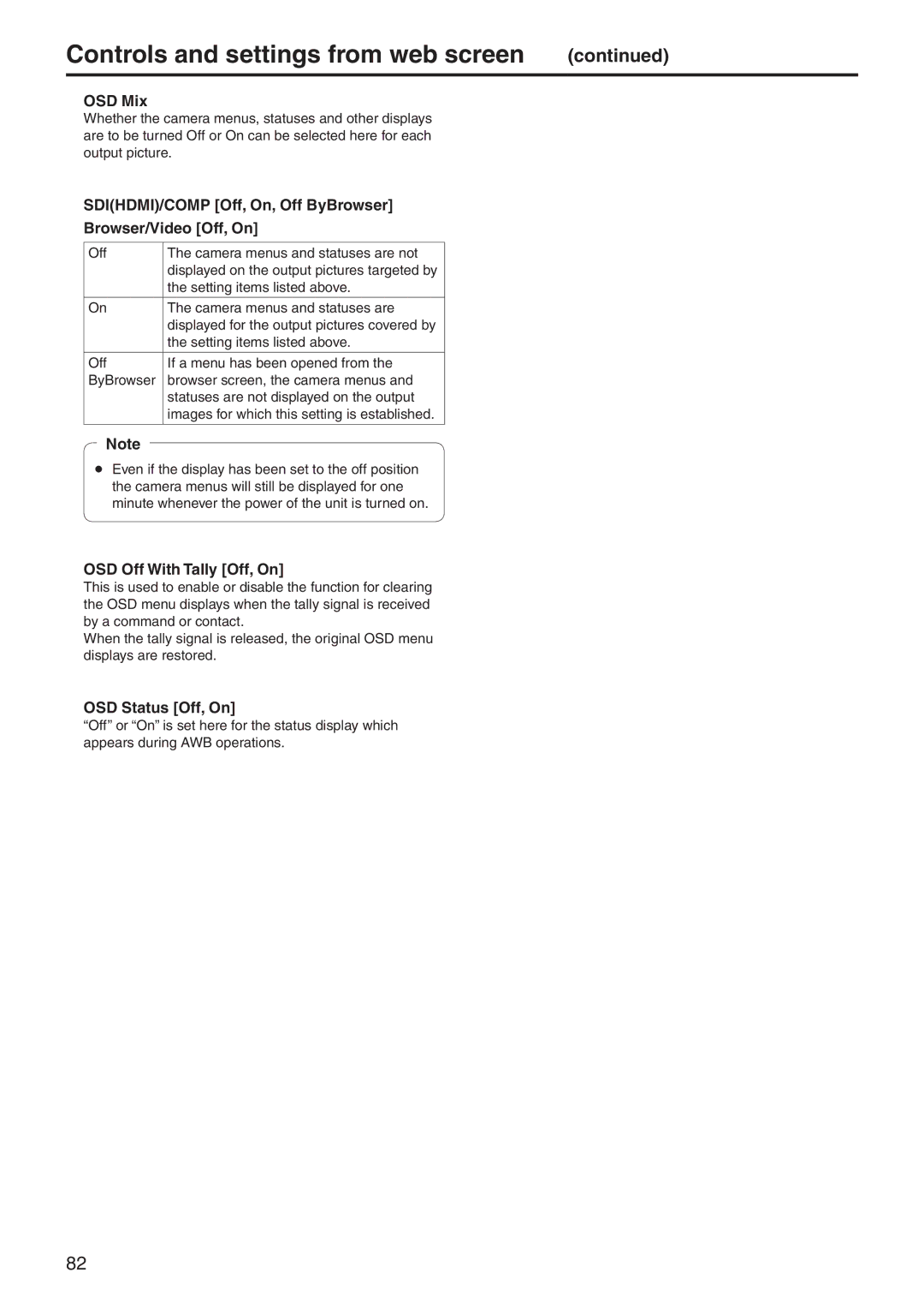 Panasonic AWHE60SE, AWHE60SN, AWHE60HN, AWHE60HE manual Images for which this setting is established 