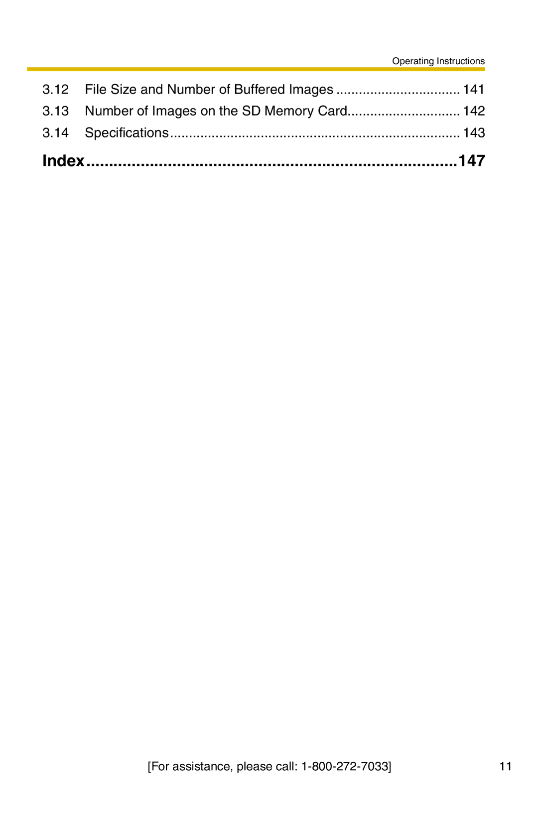 Panasonic BB-HCM331A operating instructions 147 