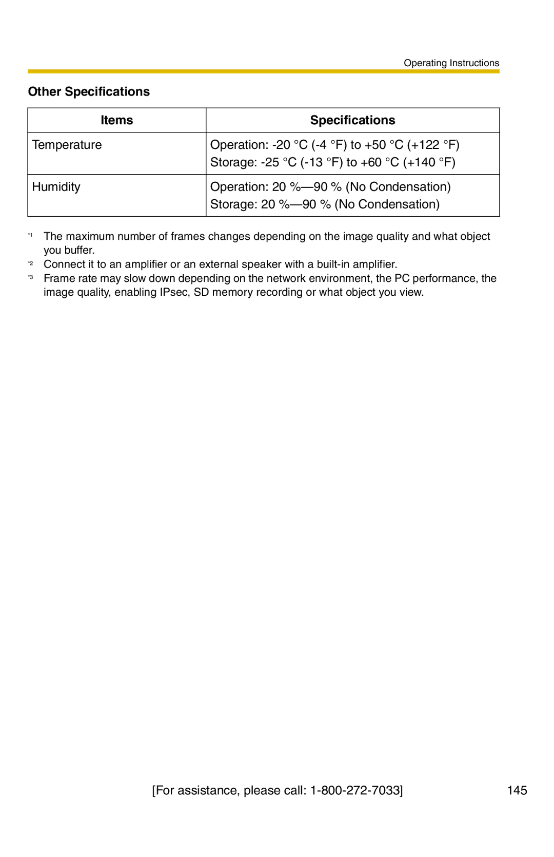 Panasonic BB-HCM331A operating instructions For assistance, please call 145 