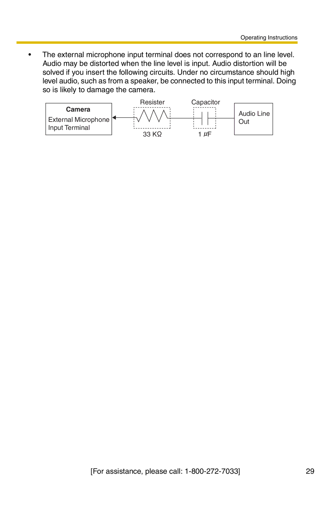 Panasonic BB-HCM331A operating instructions Camera 