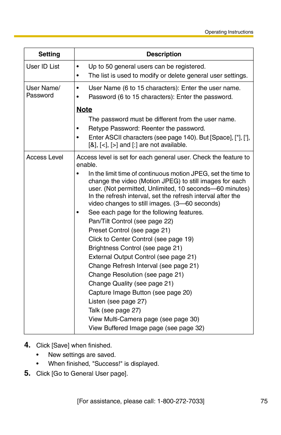 Panasonic BB-HCM331A operating instructions Enable 