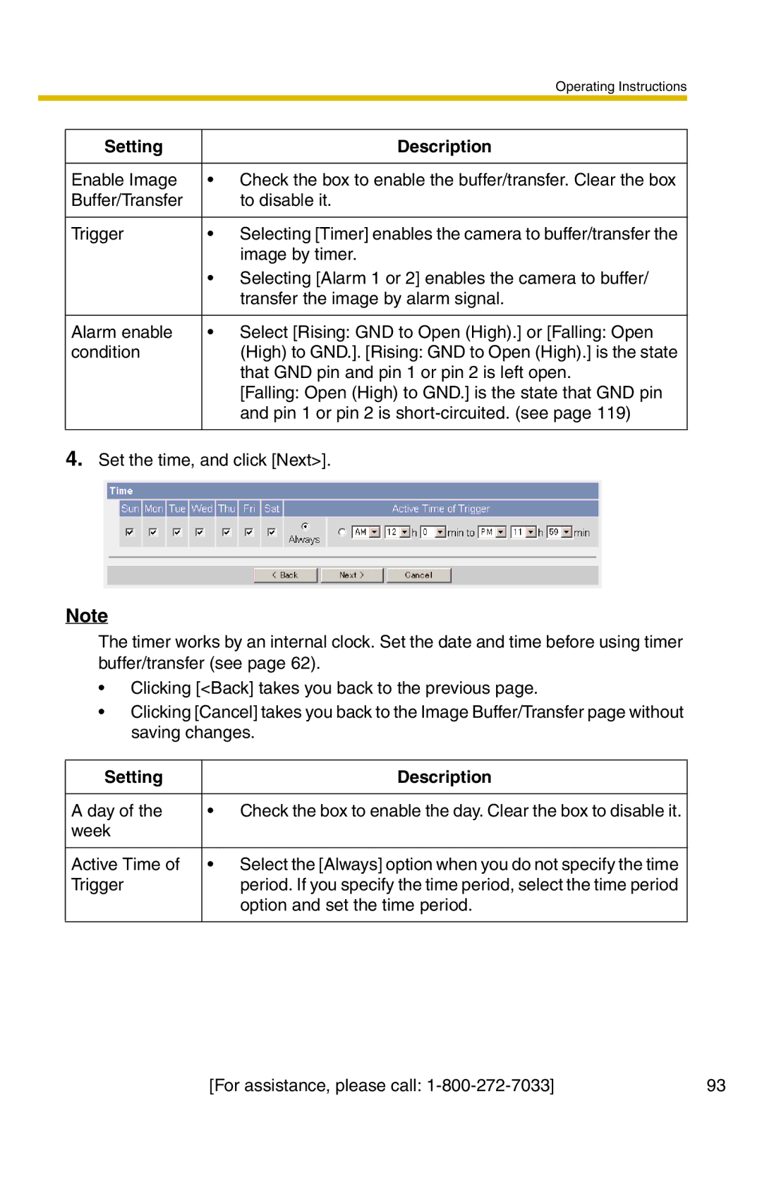 Panasonic BB-HCM331A operating instructions That GND pin and pin 1 or pin 2 is left open 