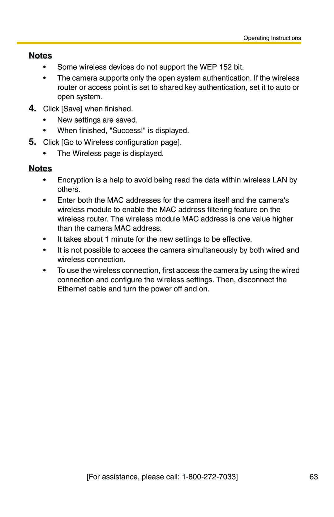 Panasonic BB-HCM371A operating instructions Operating Instructions 