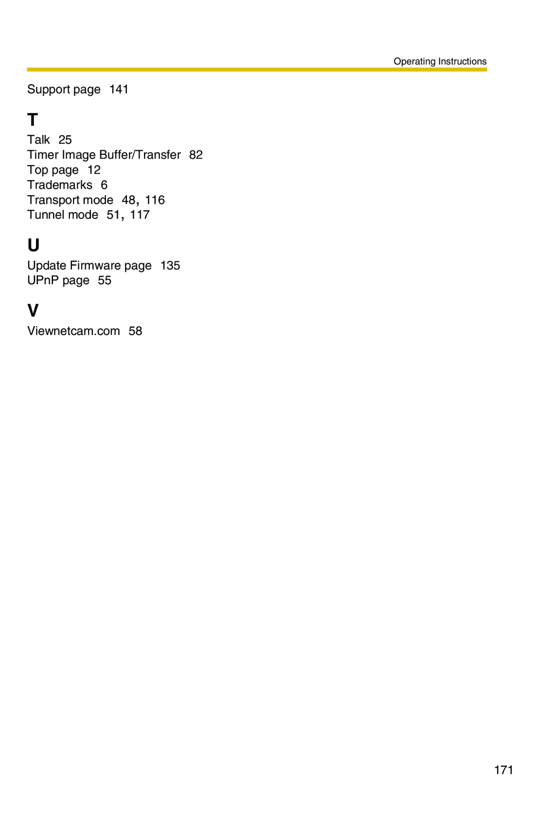 Panasonic BB-HCS301A manual Operating Instructions 