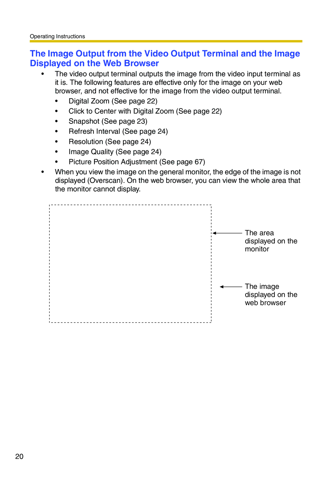 Panasonic BB-HCS301A manual Operating Instructions 