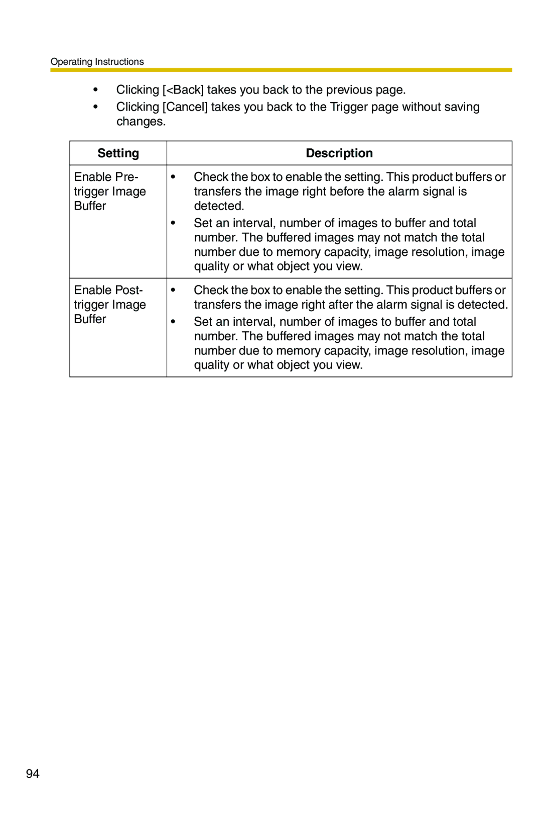 Panasonic BB-HCS301A manual Quality or what object you view 