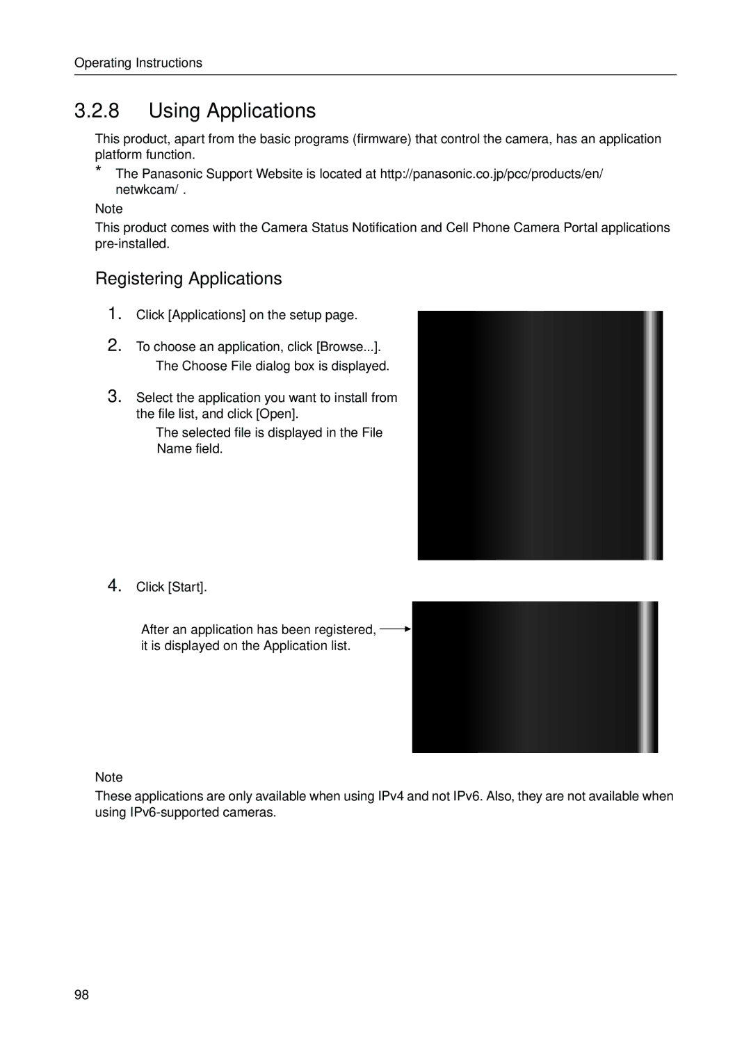 Panasonic BB-HGW700A manual Using Applications, Registering Applications 