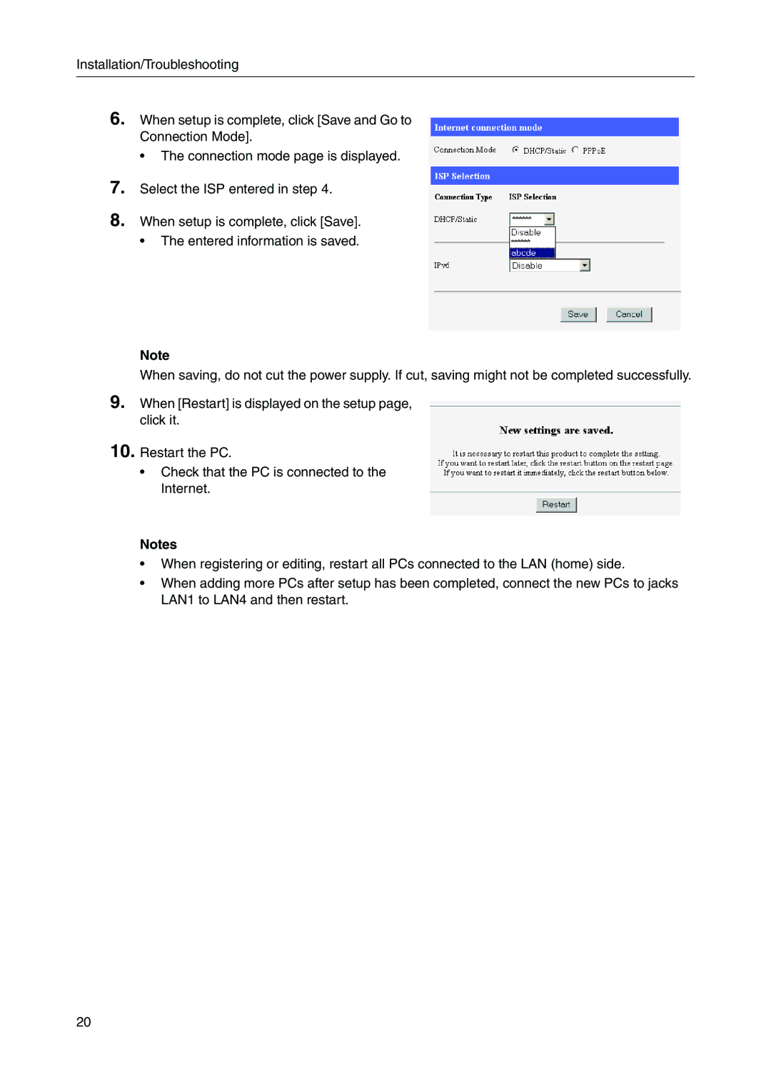 Panasonic BB-HGW700A important safety instructions 