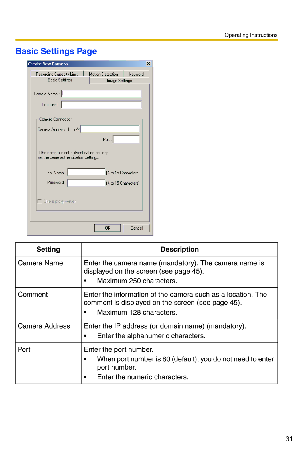 Panasonic BB-HNP11A operating instructions Basic Settings 