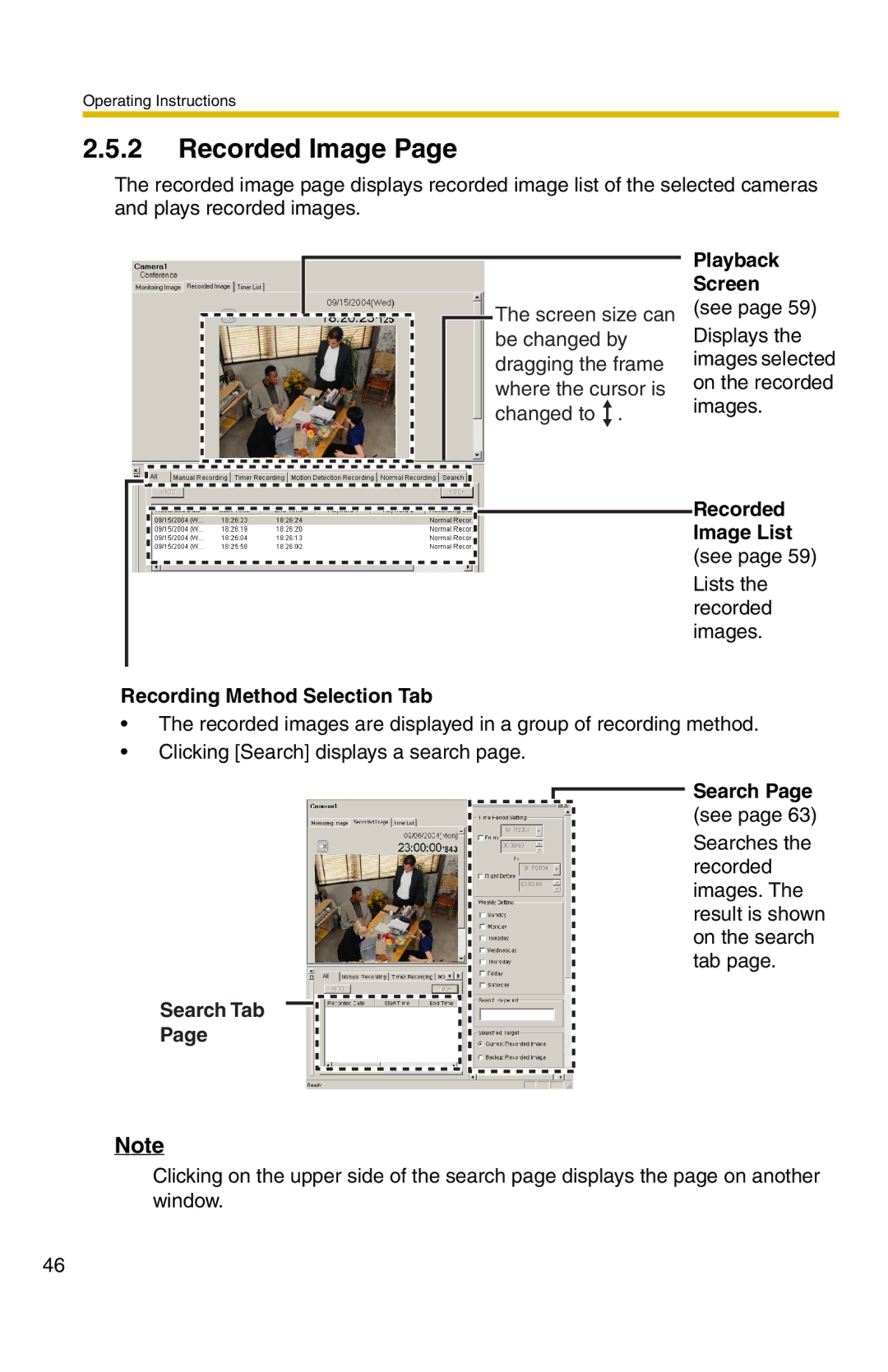 Panasonic BB-HNP11A operating instructions Recorded Image 