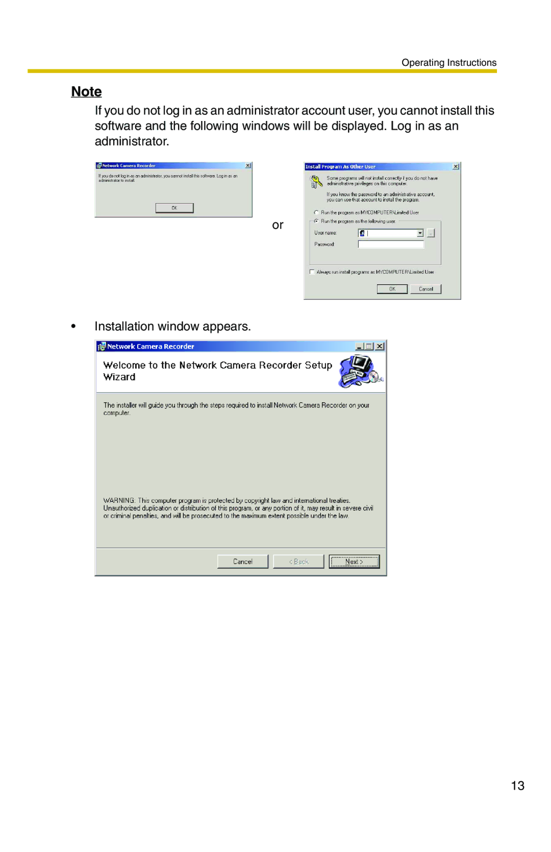 Panasonic BB-HNP11CE operating instructions Operating Instructions 