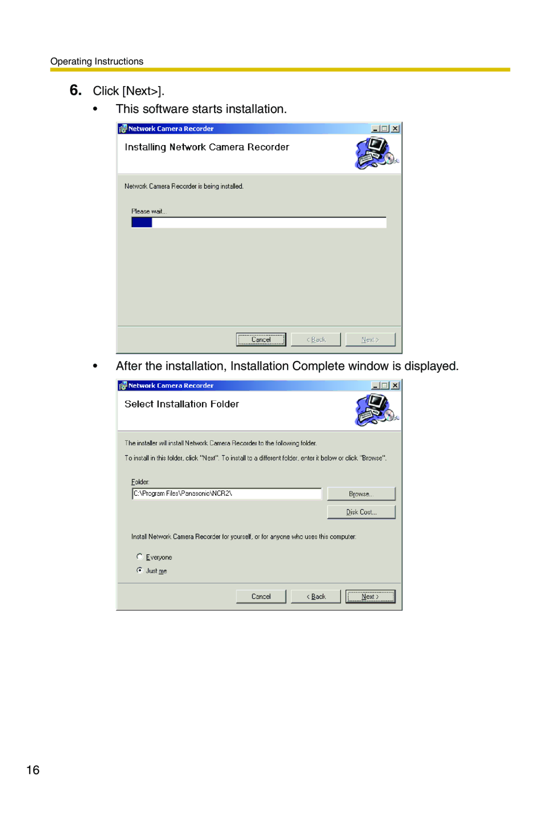 Panasonic BB-HNP11CE operating instructions Operating Instructions 