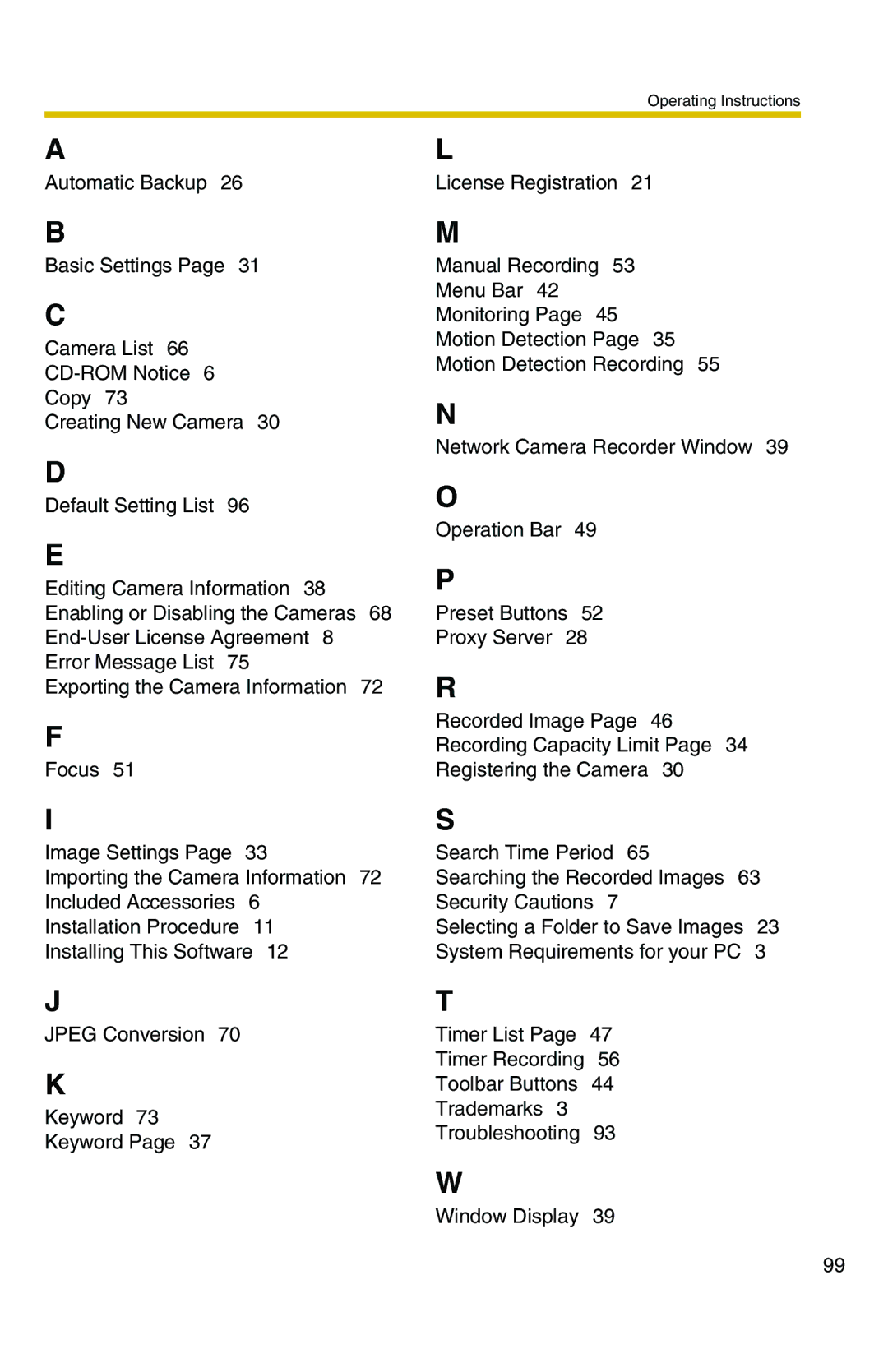 Panasonic BB-HNP11CE operating instructions Timer Recording 