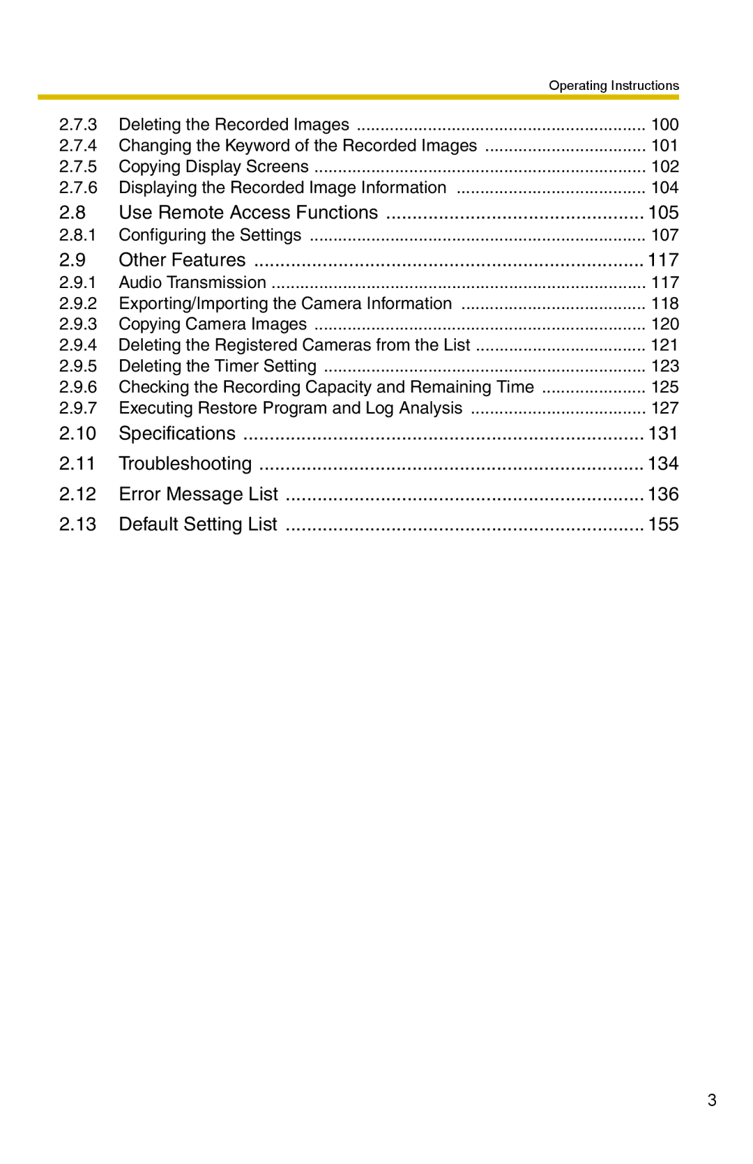 Panasonic BB-HNP15 operating instructions 105 