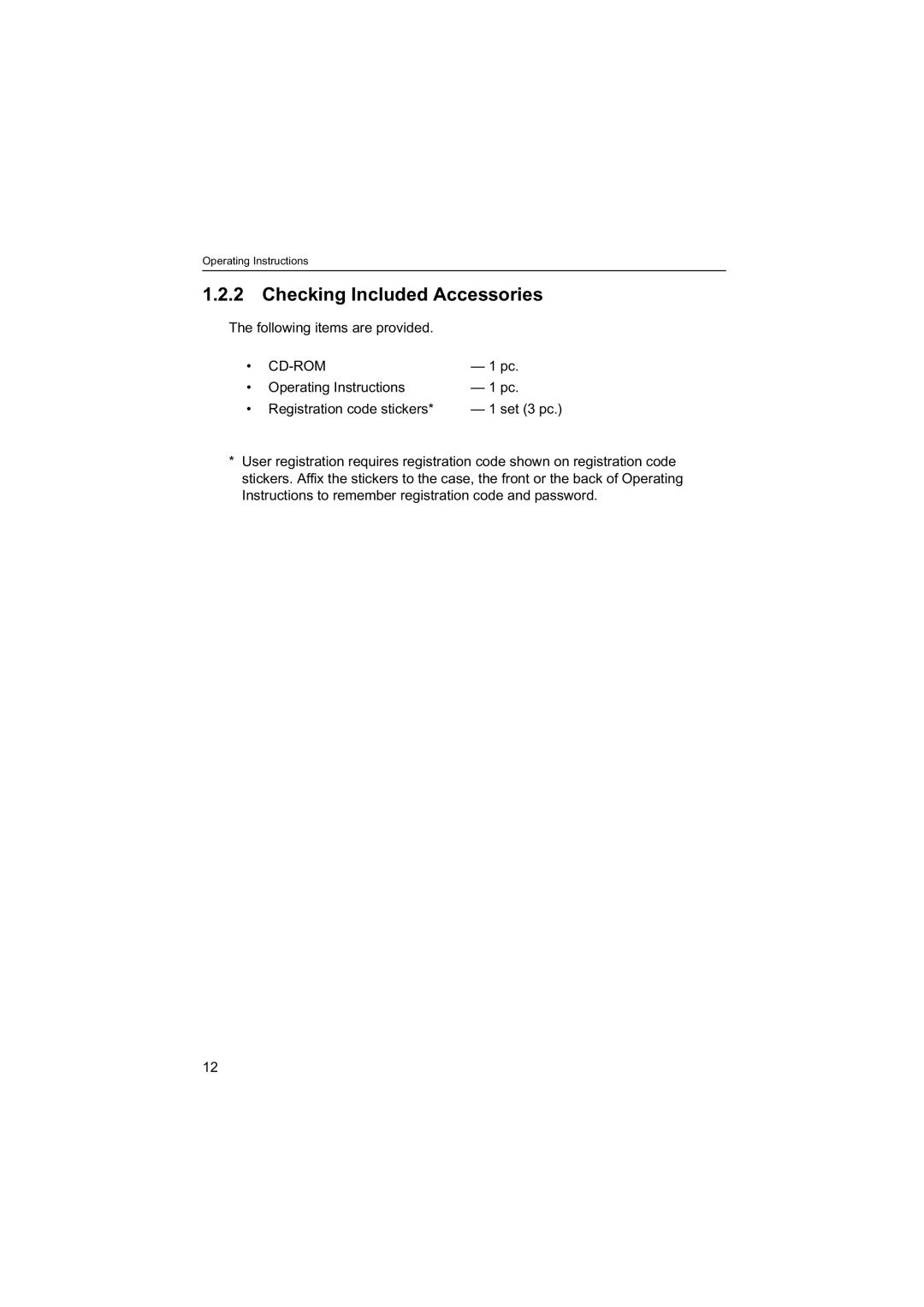 Panasonic BB-HNP60 operating instructions Checking Included Accessories, Cd-Rom 