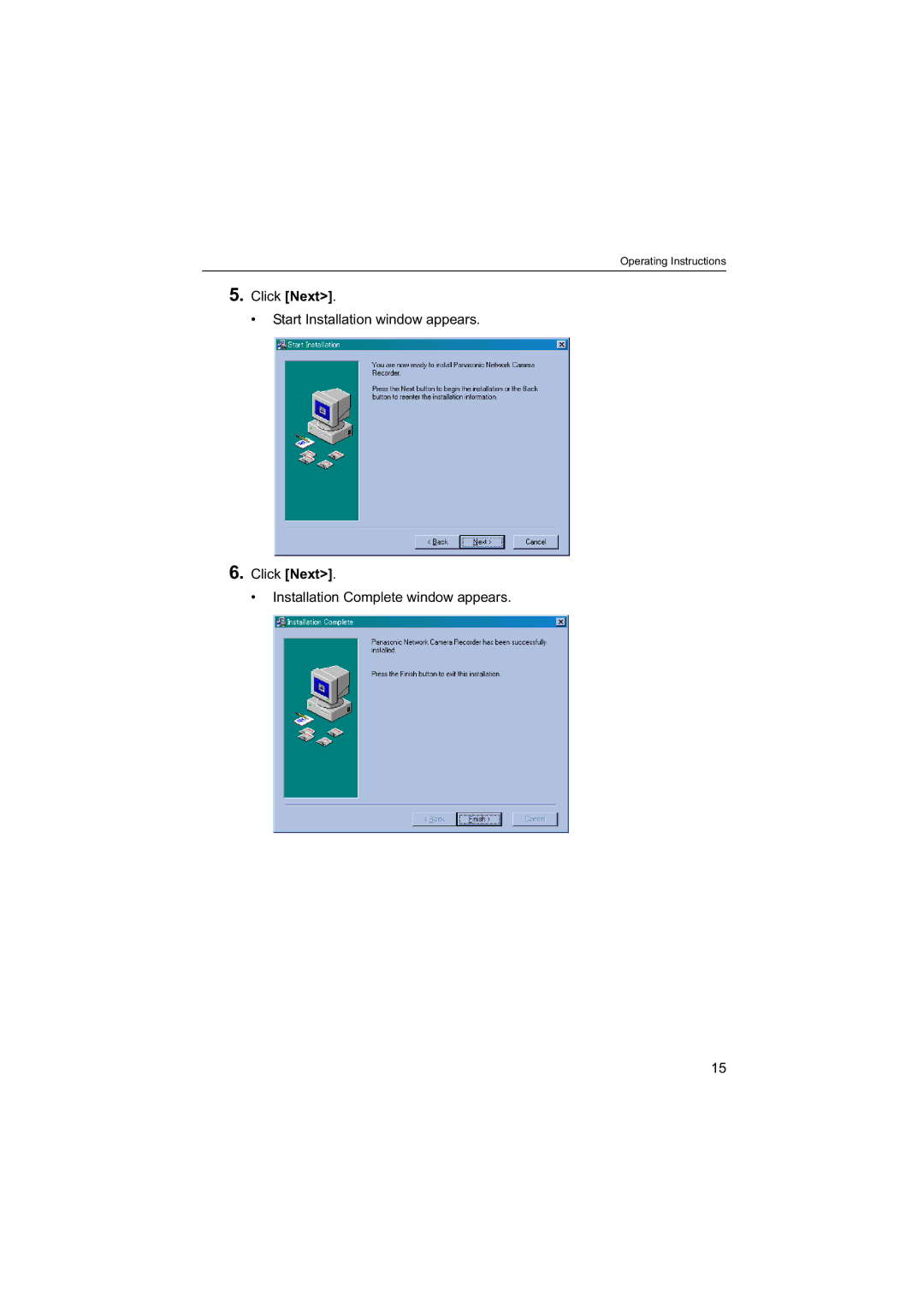 Panasonic BB-HNP60 operating instructions Operating Instructions 