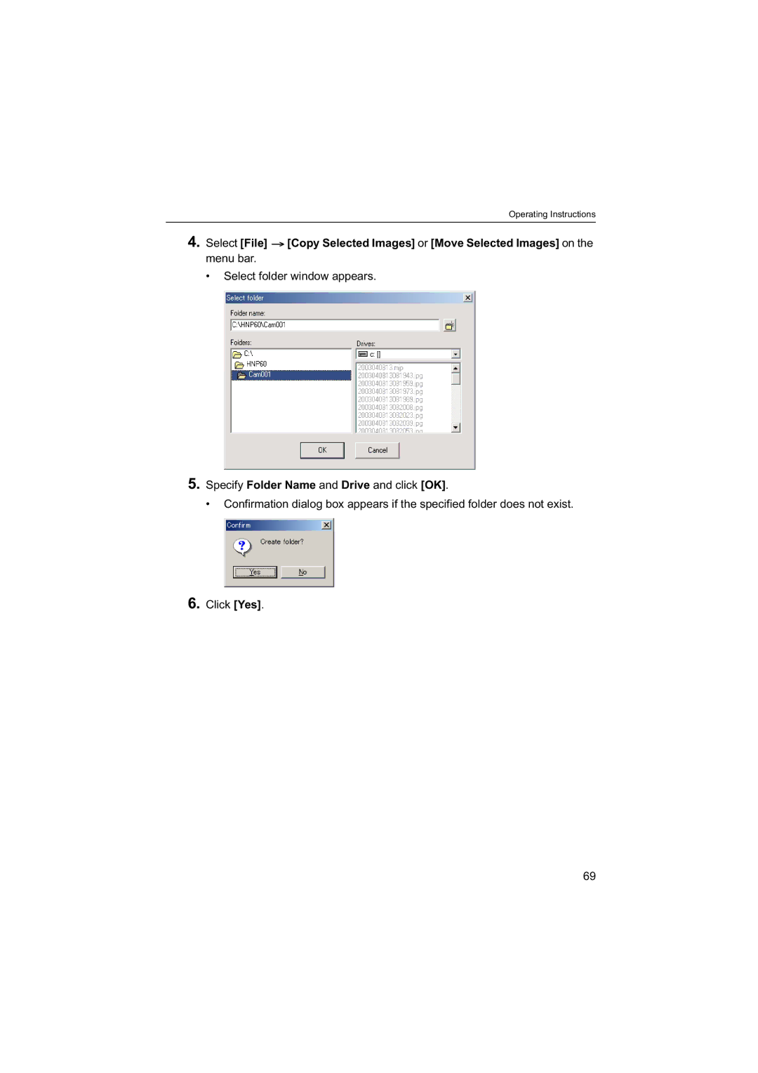 Panasonic BB-HNP60 operating instructions Operating Instructions 