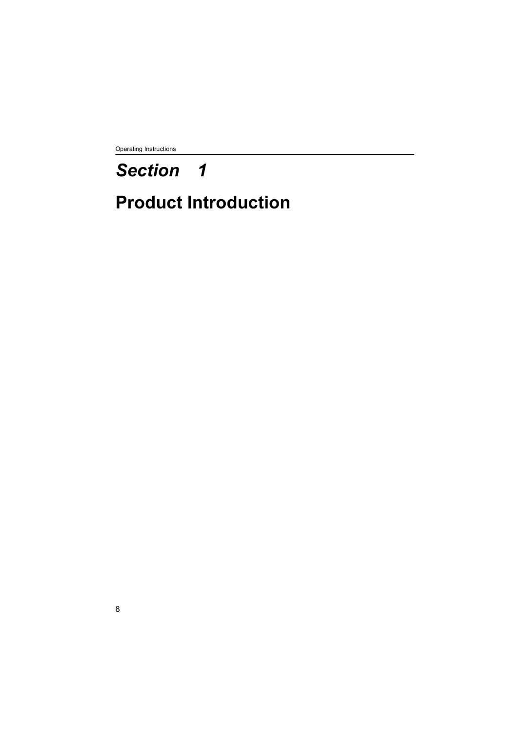 Panasonic BB-HNP60 operating instructions Section 