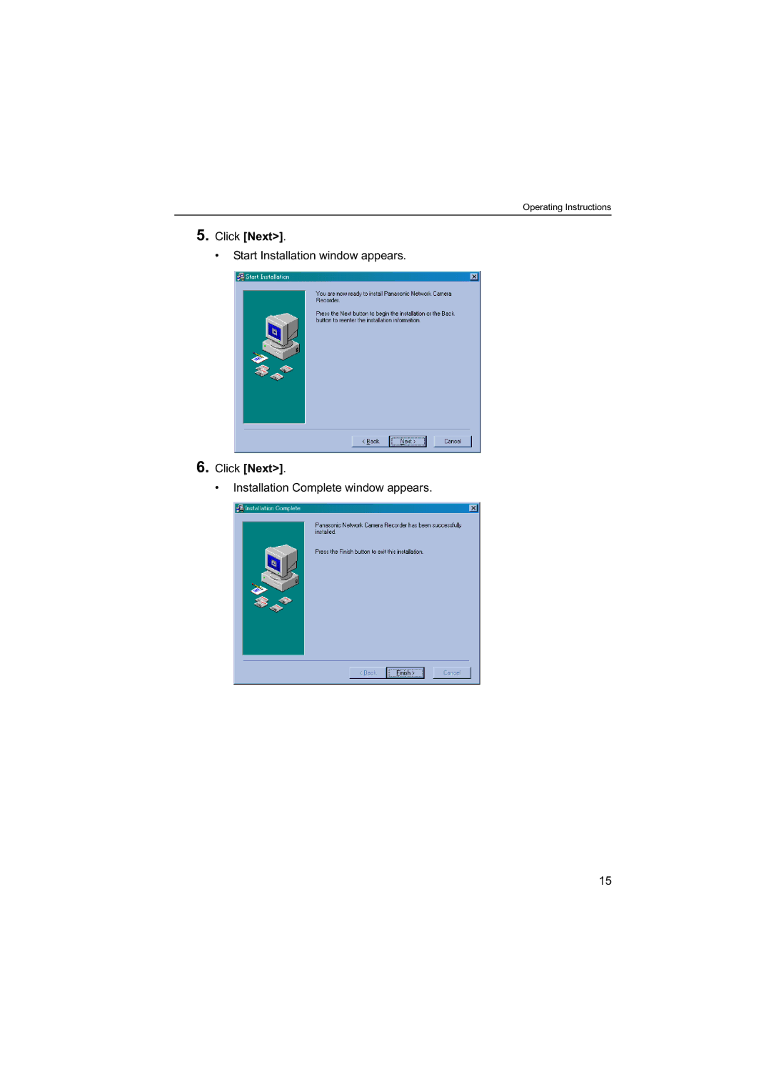 Panasonic BB-HNP60 operating instructions Operating Instructions 