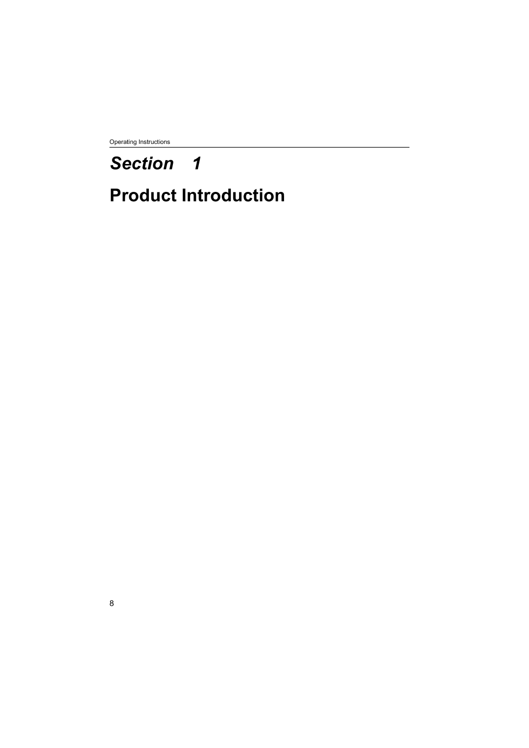 Panasonic BB-HNP60 operating instructions Section 