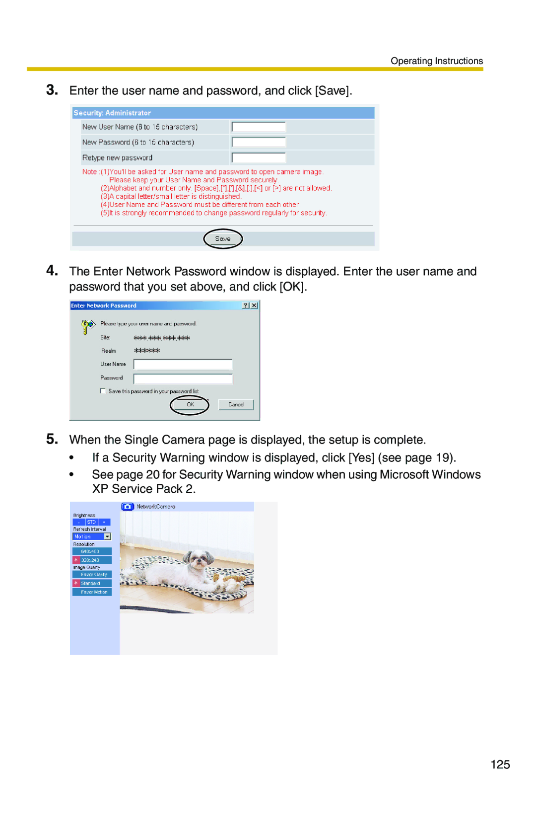 Panasonic BL-C1 operating instructions Operating Instructions 