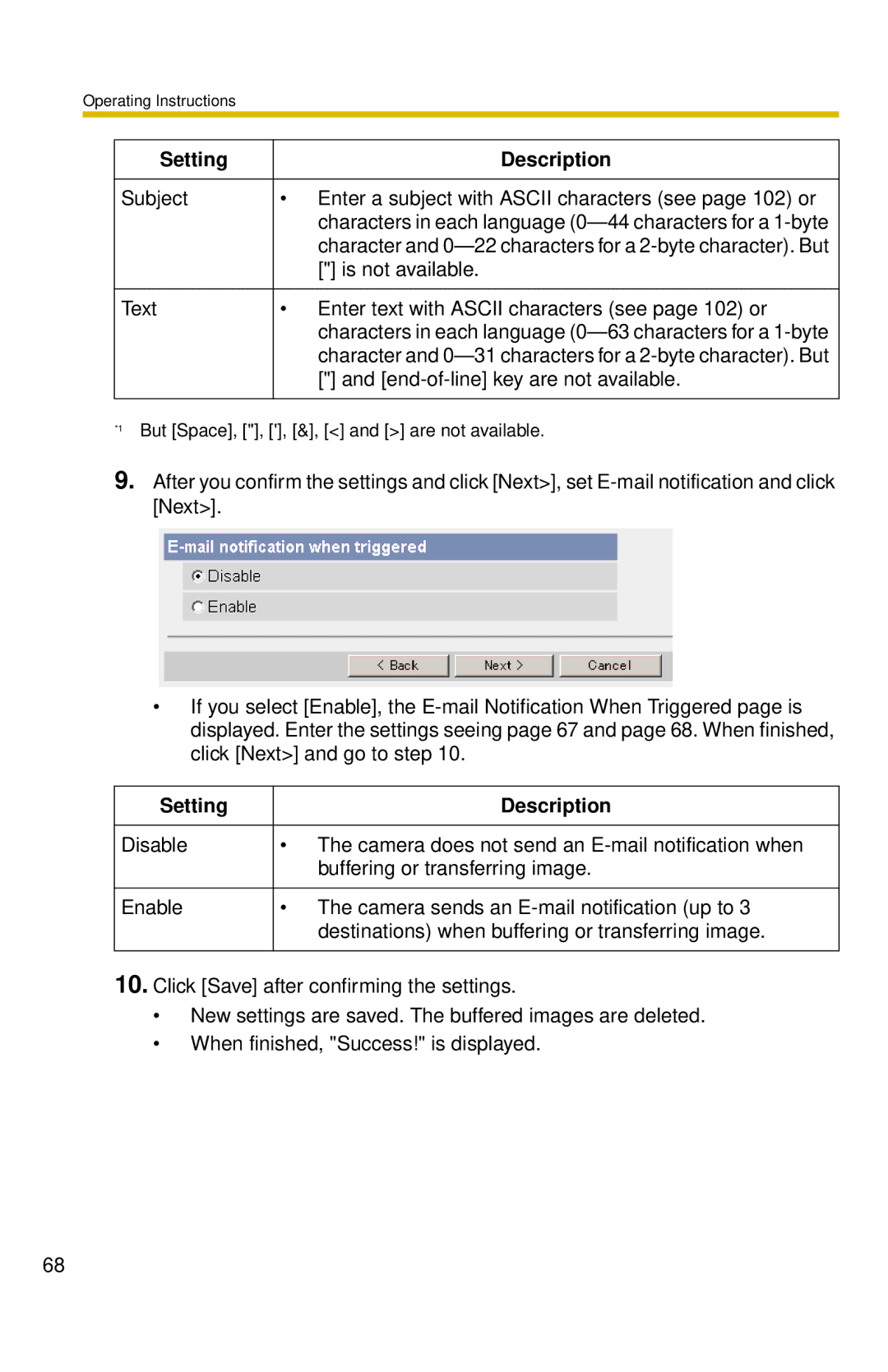 Panasonic BL-C10 operating instructions Is not available 