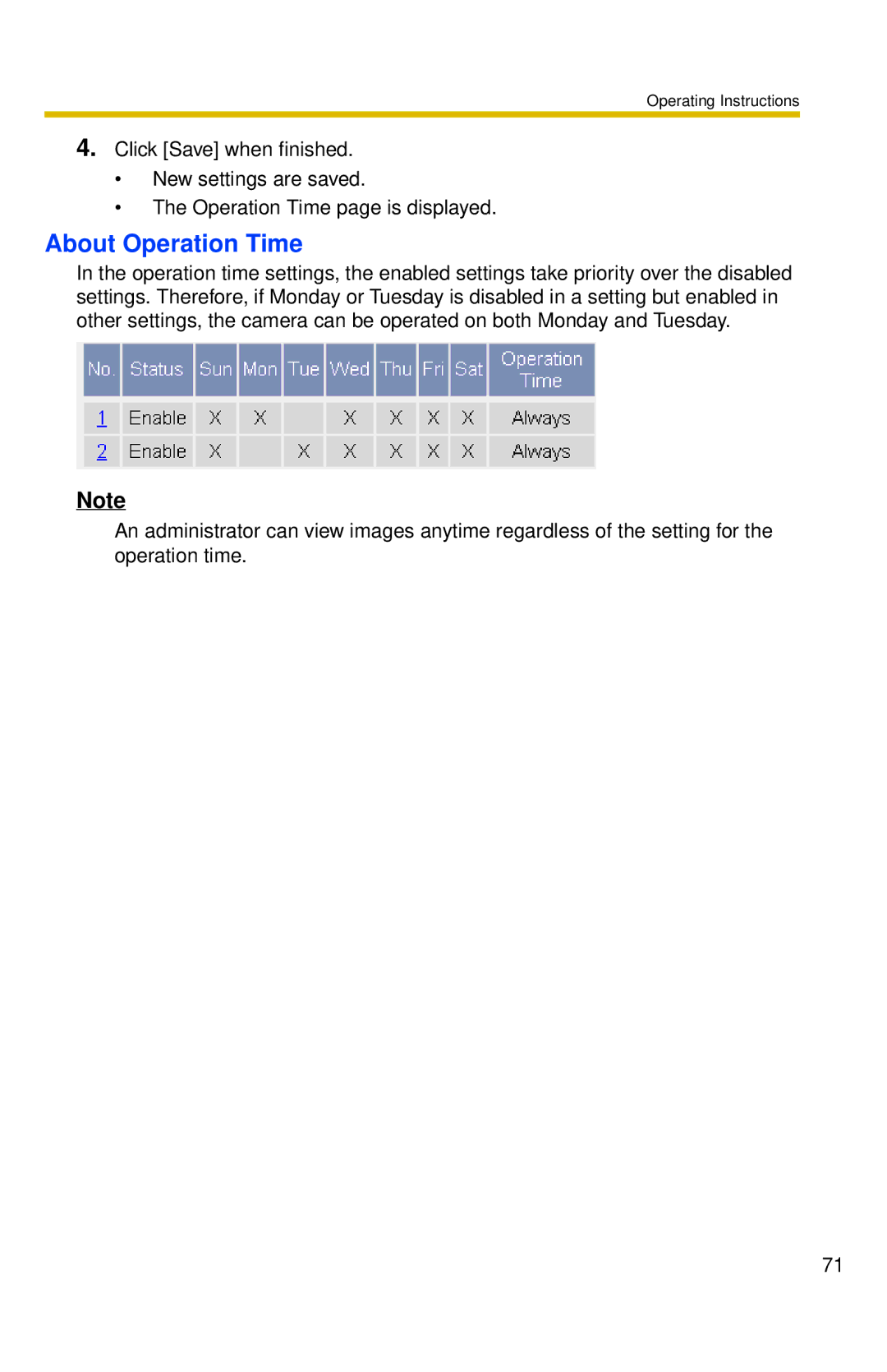 Panasonic BL-C10 operating instructions About Operation Time 