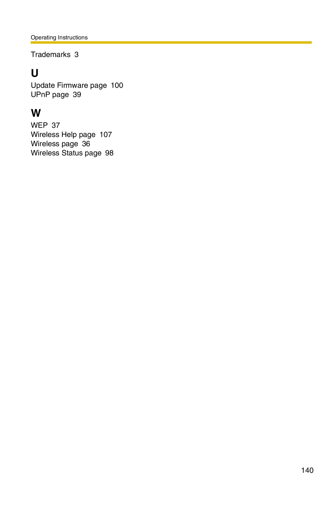 Panasonic BL-C1A, BL-C20A operating instructions Operating Instructions 