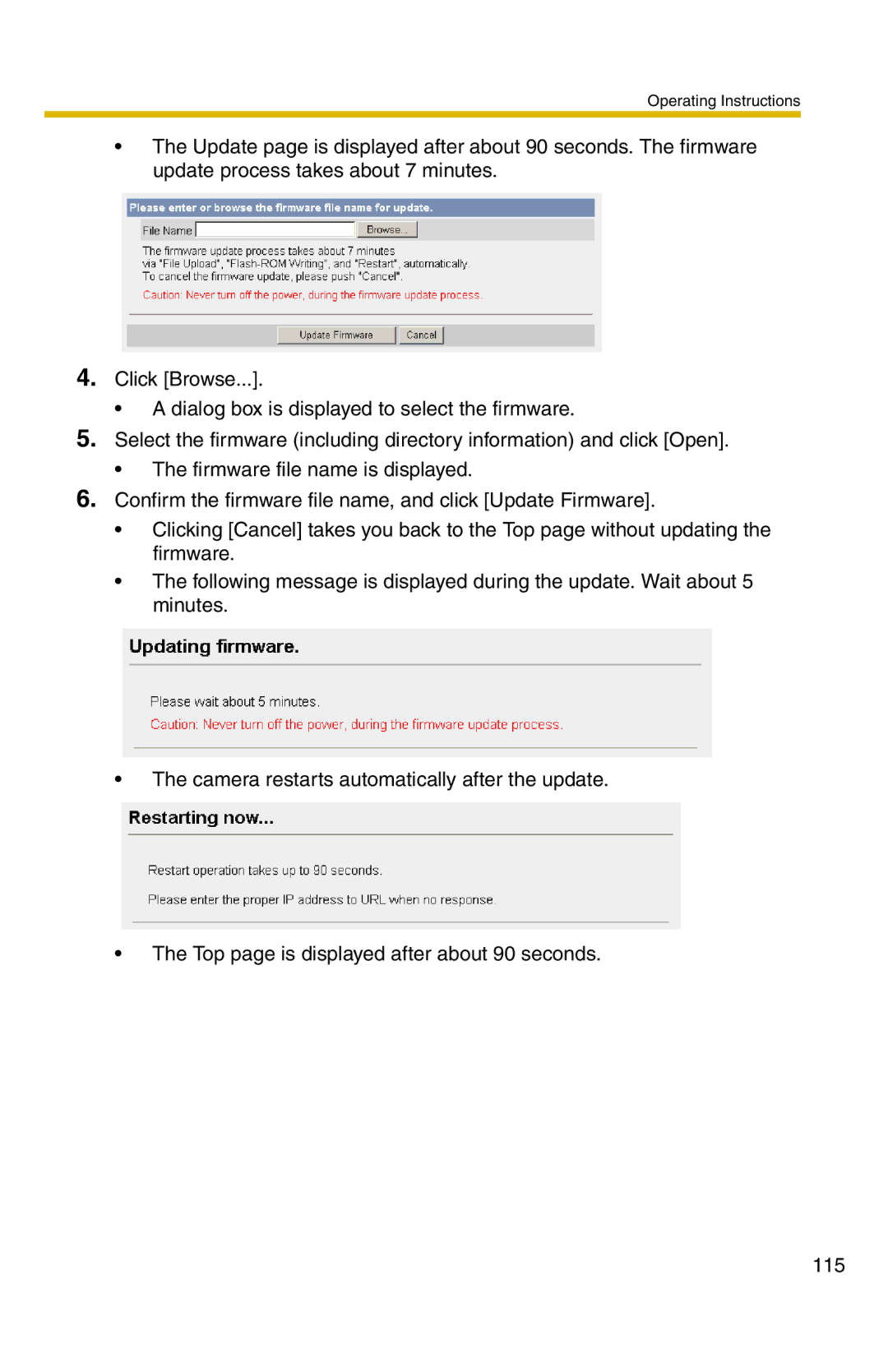 Panasonic BL-C20 operating instructions Operating Instructions 