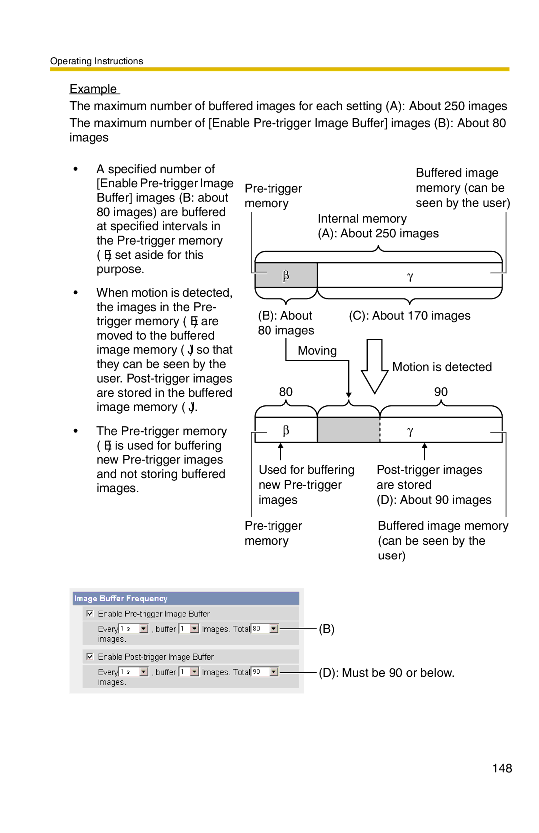 Panasonic BL-C20 operating instructions Buffer images B about 