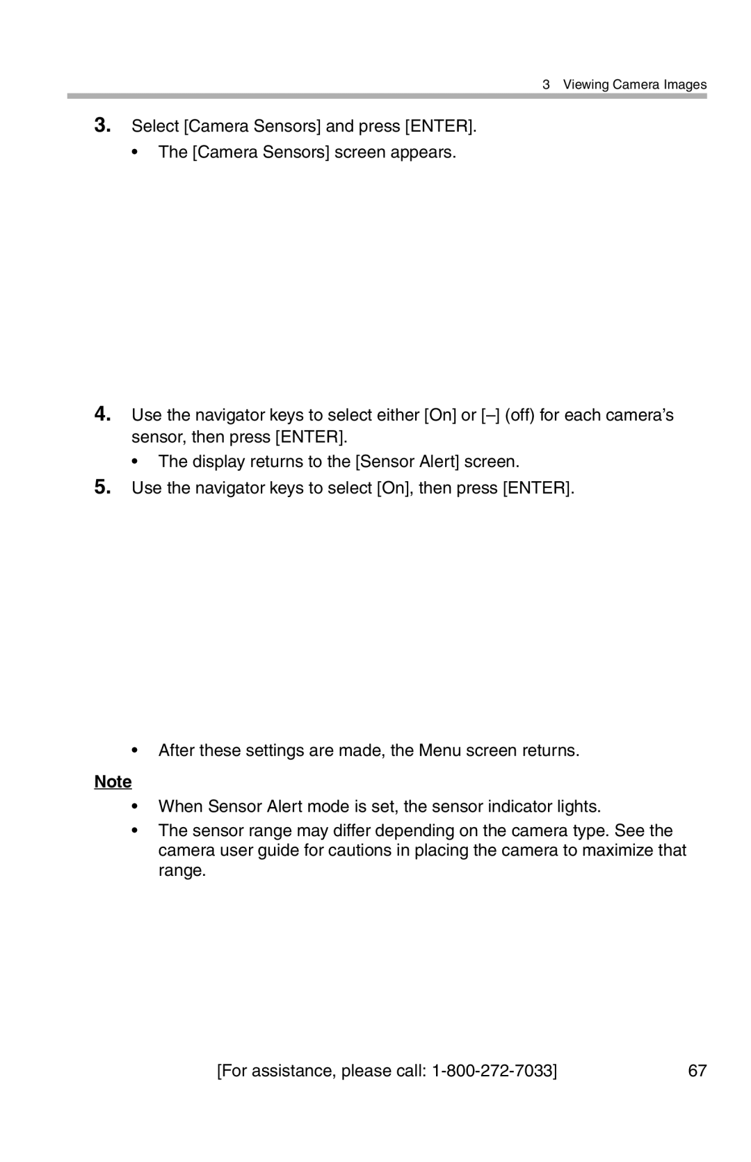 Panasonic BL-WV10A operating instructions Viewing Camera Images 