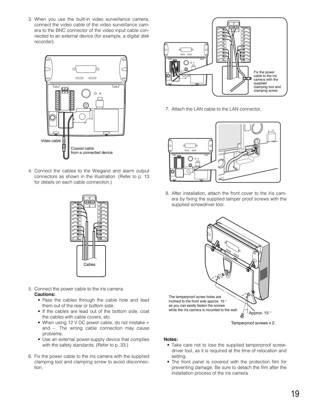 Panasonic BM-ET300AE operating instructions Cables 