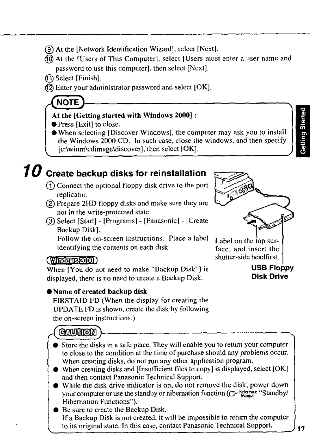 Panasonic CF-07 manual 