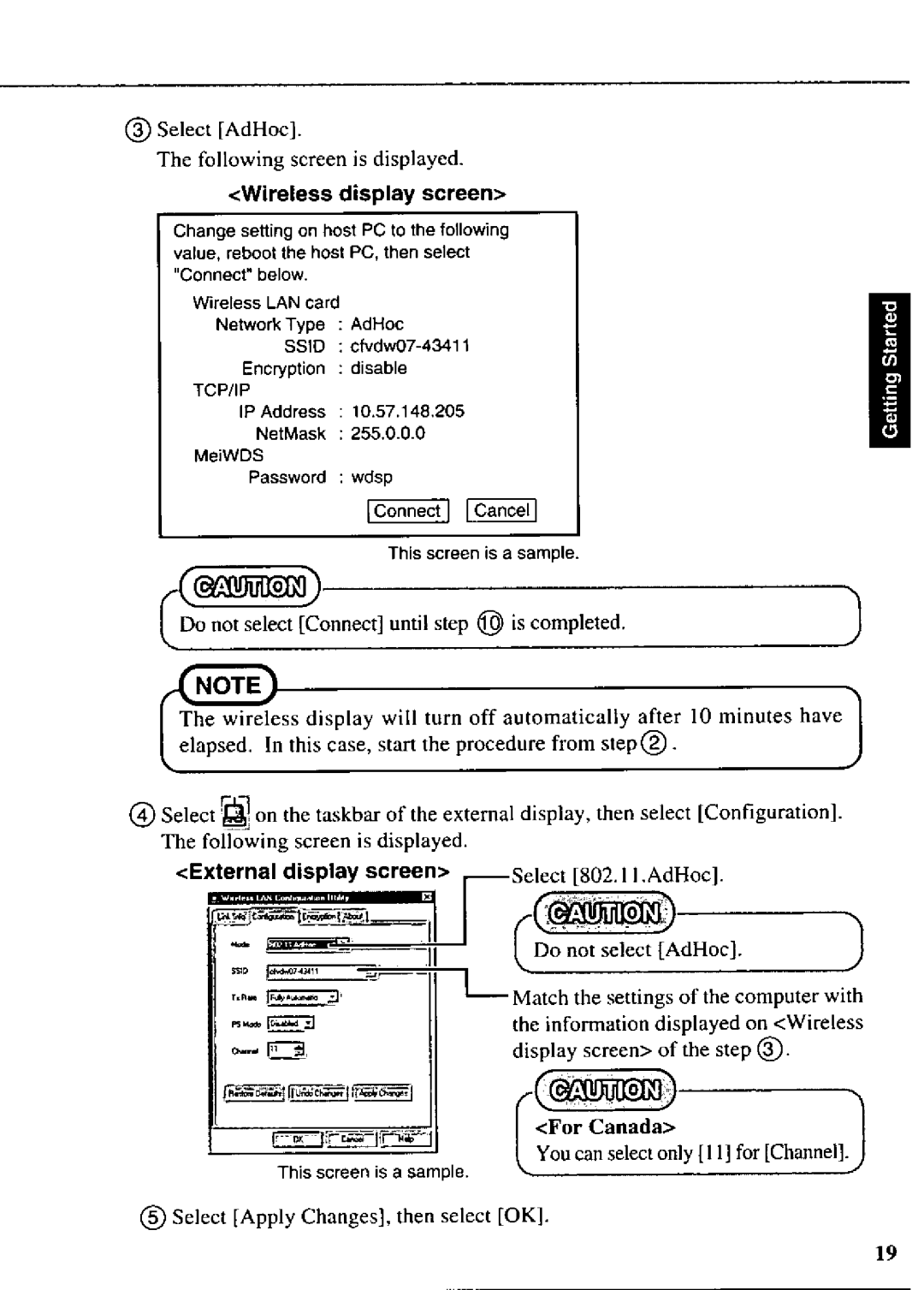 Panasonic CF-07 manual 