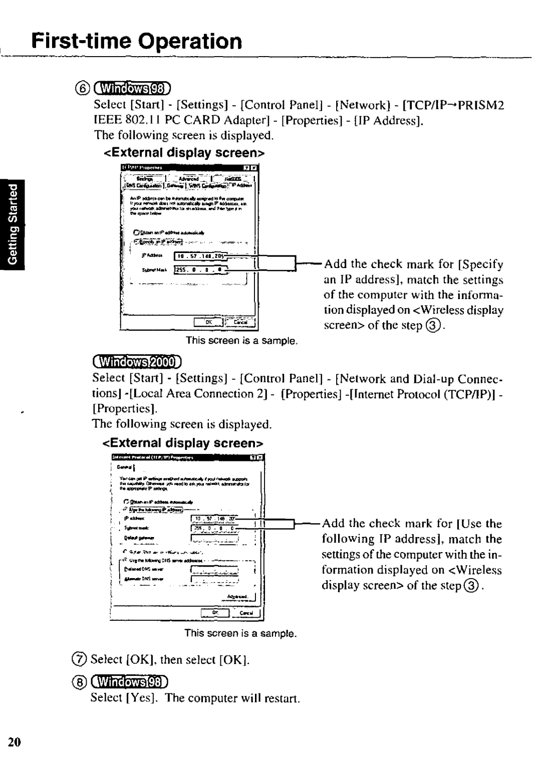 Panasonic CF-07 manual 