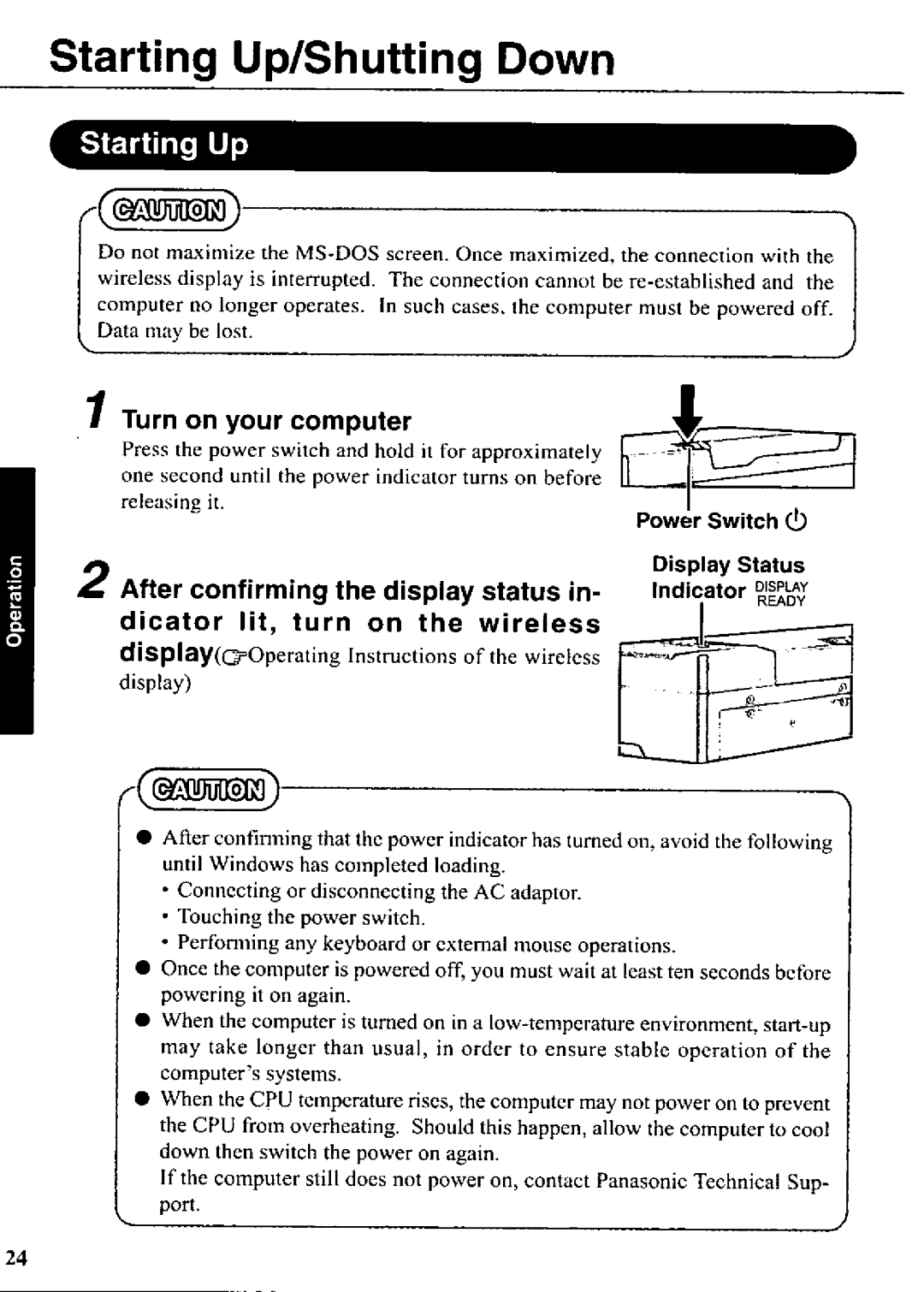 Panasonic CF-07 manual 