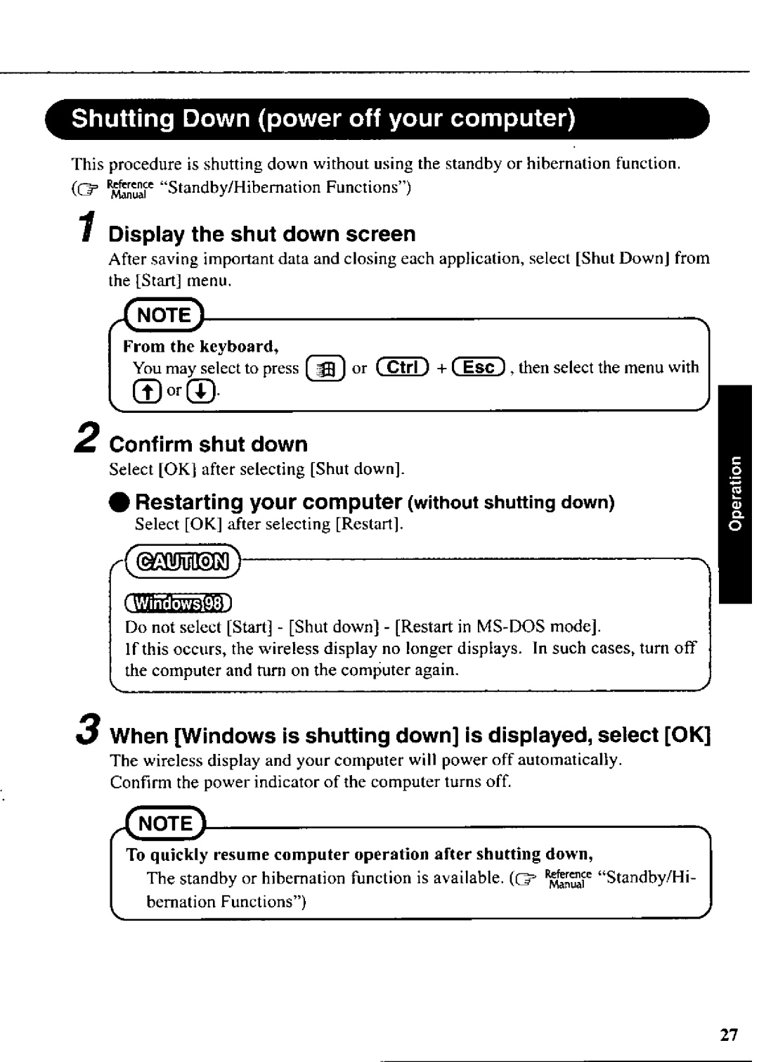 Panasonic CF-07 manual 