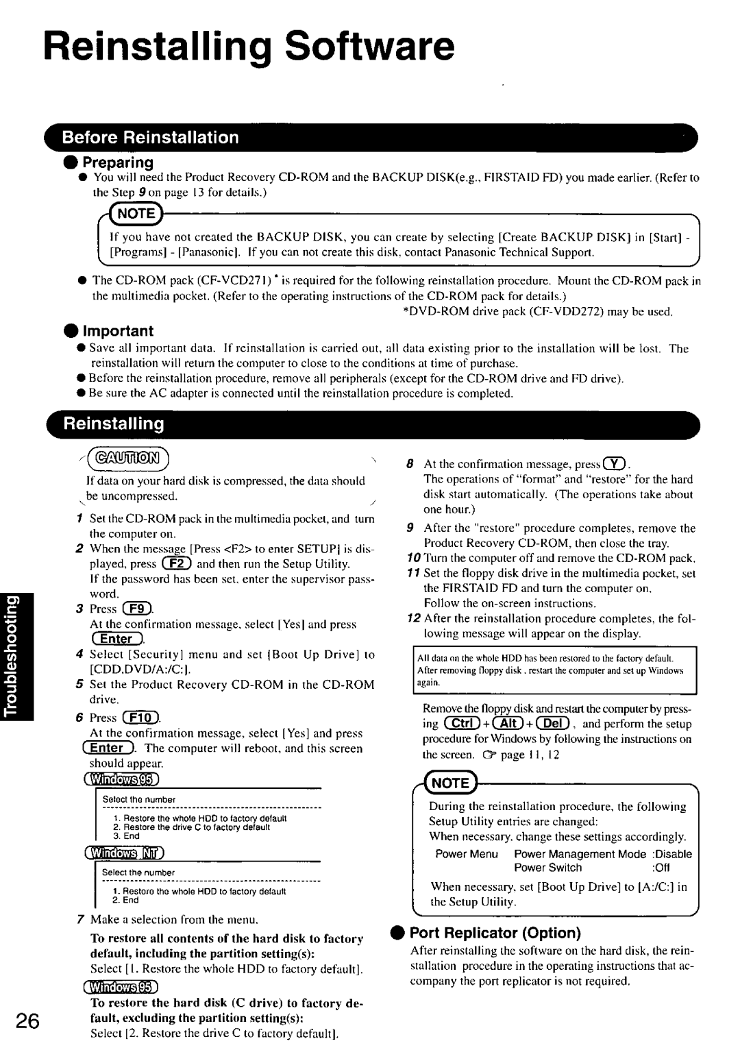 Panasonic CF-27 manual 