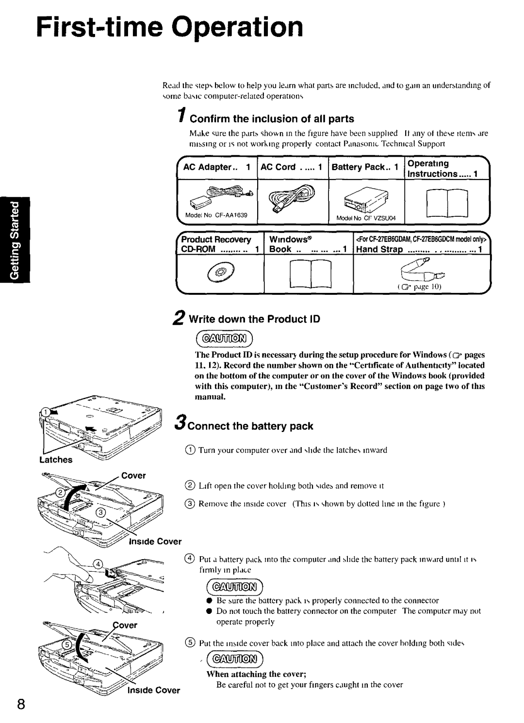 Panasonic CF-27 manual 