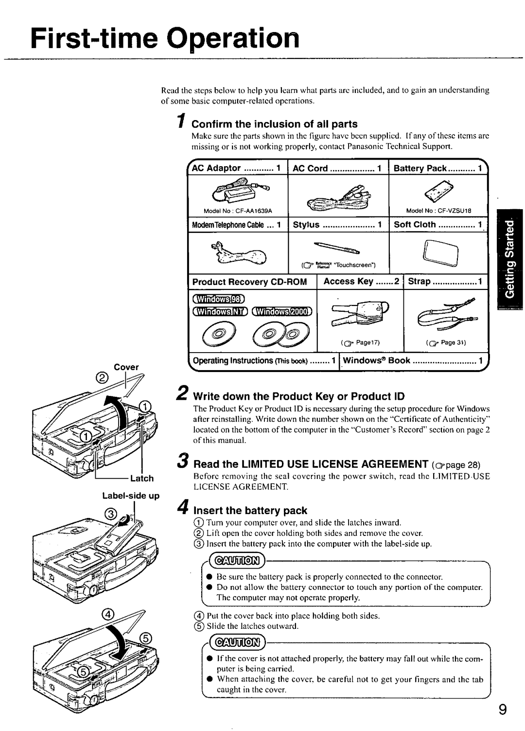 Panasonic CF-28 manual 