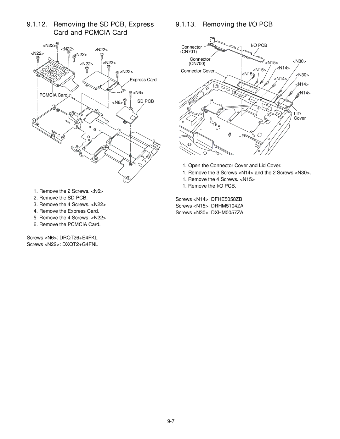 Panasonic CF-30KTPAXxM service manual Sd Pcb Lid 