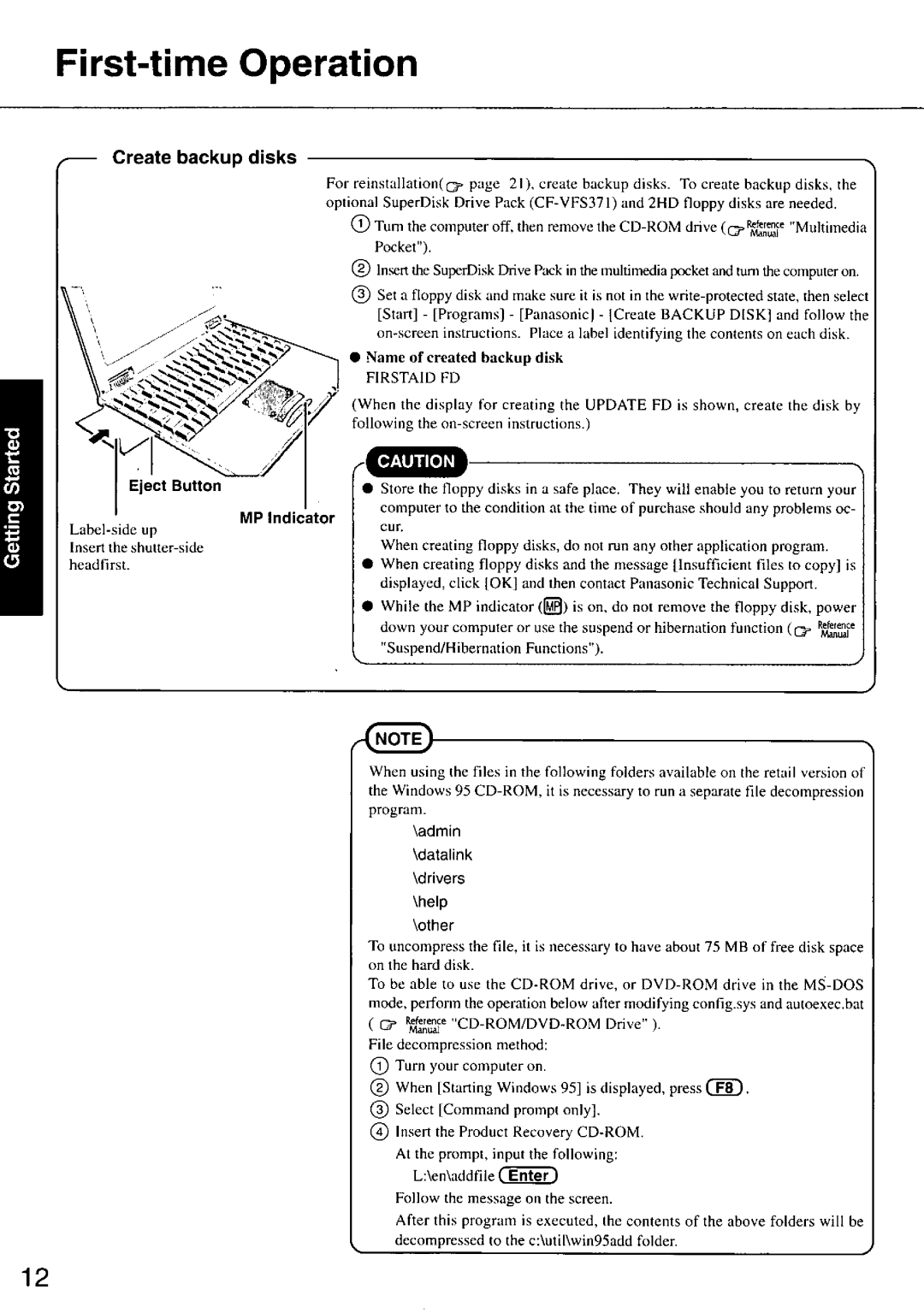 Panasonic CF-37 manual 