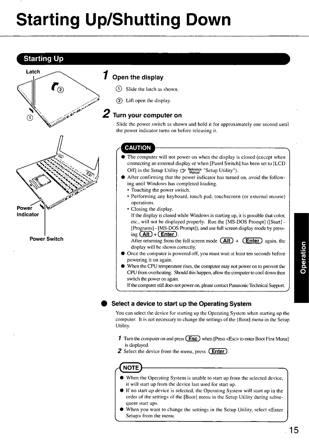 Panasonic CF-37 manual 