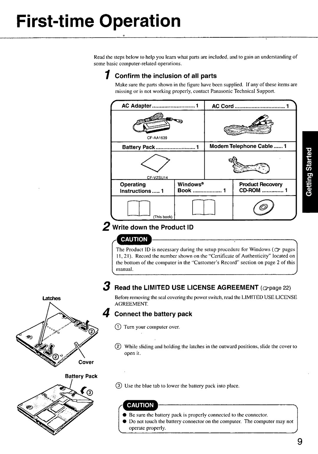 Panasonic CF-37 manual 